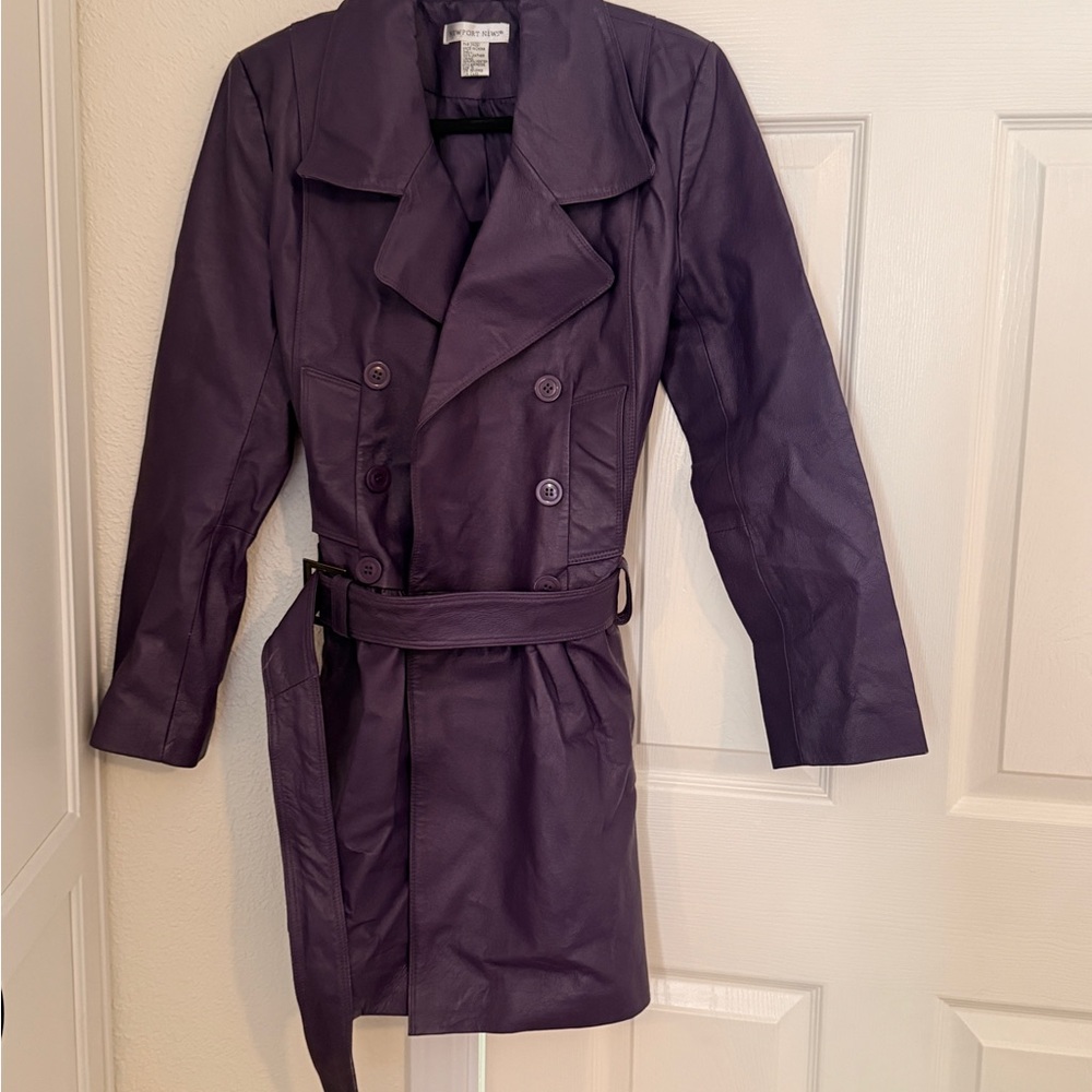 Newport News Deep Purple Trench Coat